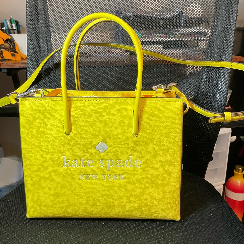 Kate Spade Crossbody Bag. Color: Yellow Sesame. Trista Leather.